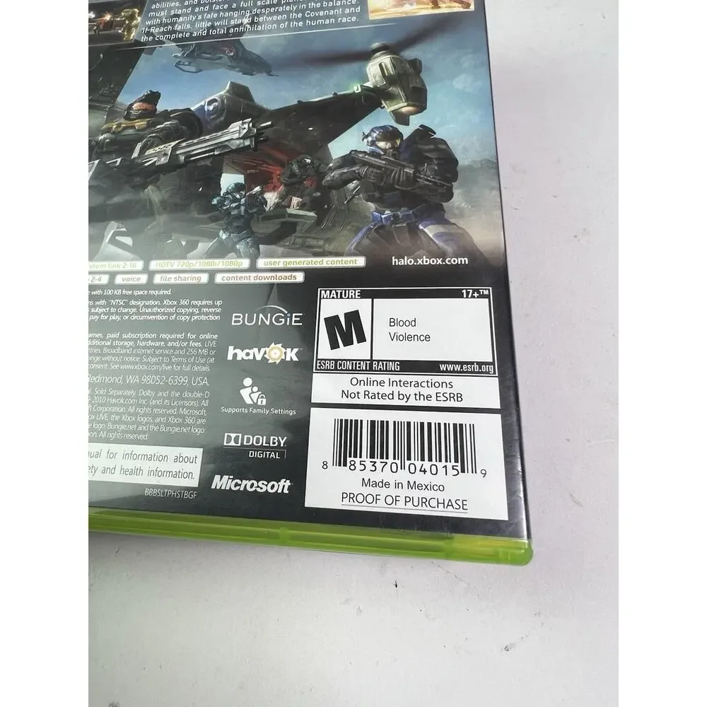 Halo: Reach (Xbox 360, 2010) COMPLETE